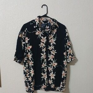 Make Offer Puritan Black and White Casual Button Down Shirt
